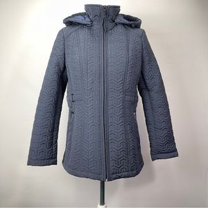 Gallery Lord & Taylor Women’s Hooded Quilted Jacket in Blue Size SP